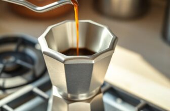 Bialetti moka pot percolator op een gasvuur met stoom